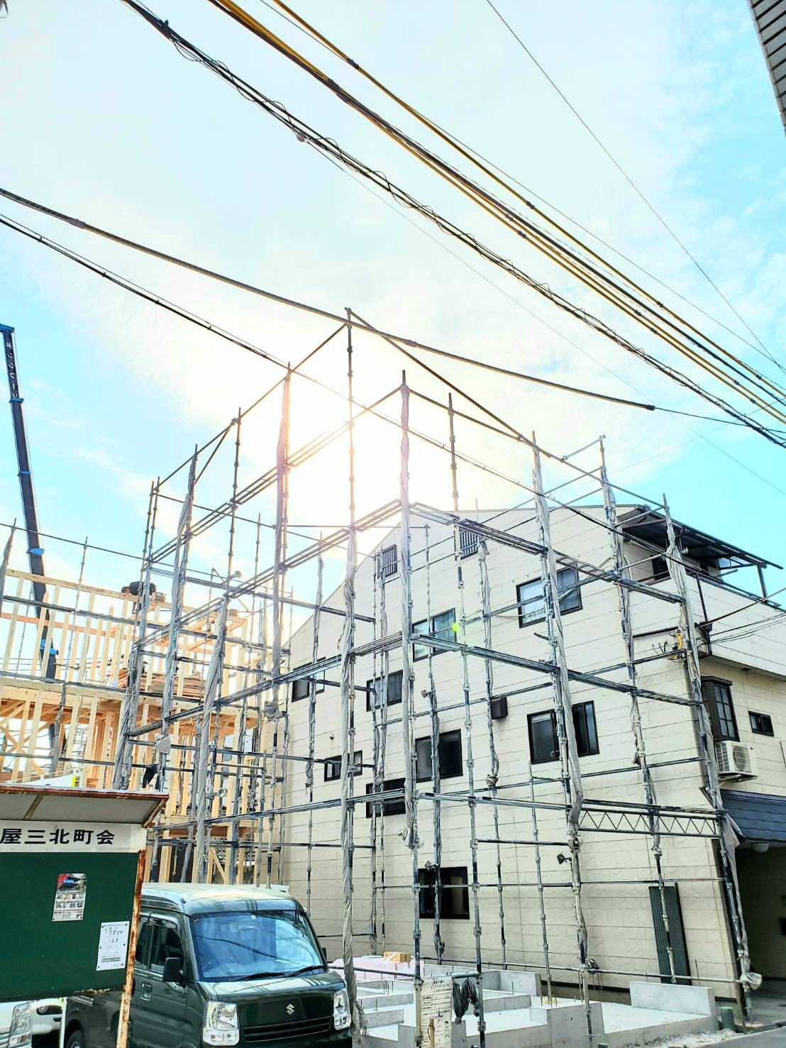 大阪市の住之江区の東加賀屋にて株式会社ハウスイノベーションのモデルハウスが上棟致しました☆2